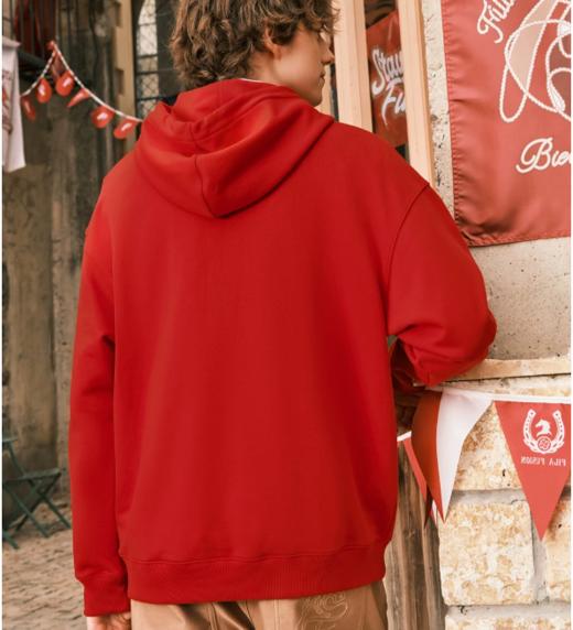 跨年售后 斐乐潮牌男女情侣款连帽卫衣 ggd 340215 商品图7