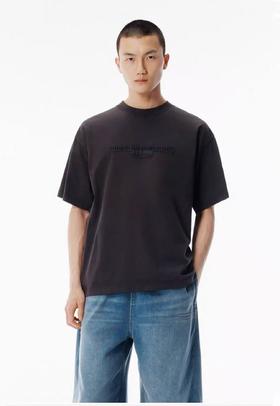 【xjwm1】26早春新款情侣时尚贴布绣圆领短袖T恤！！