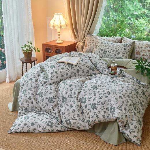 品牌源头工厂床品四件套专场！实实在在的纯棉，磨毛款 / 母婴A类双层纱款 可选，柔软温暖、四季可用，6种高定花色，又美又舒服！ 商品图9