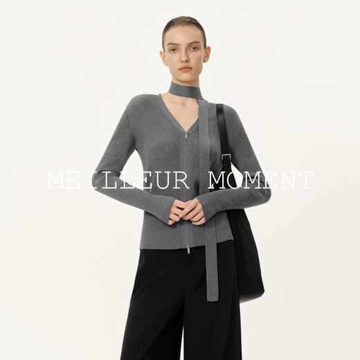 【商场同款】麦檬春秋优雅时髦莱赛尔针织衫5G8232591 商品图0