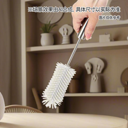 NITORI宜得利家居 可伸缩旋转清洁长柄杯刷硅胶瓶刷子奶瓶刷 刷杯子神器 商品图2