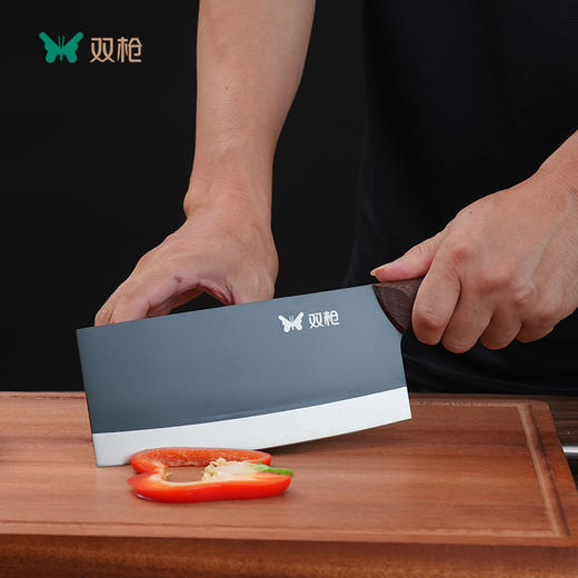 双枪斩切刀 不锈钢30Cr13刀身 40多道工序锻造  抗腐蚀抗磨损 切剁斩刺一刀到位 下厨效率翻倍！ 商品图1