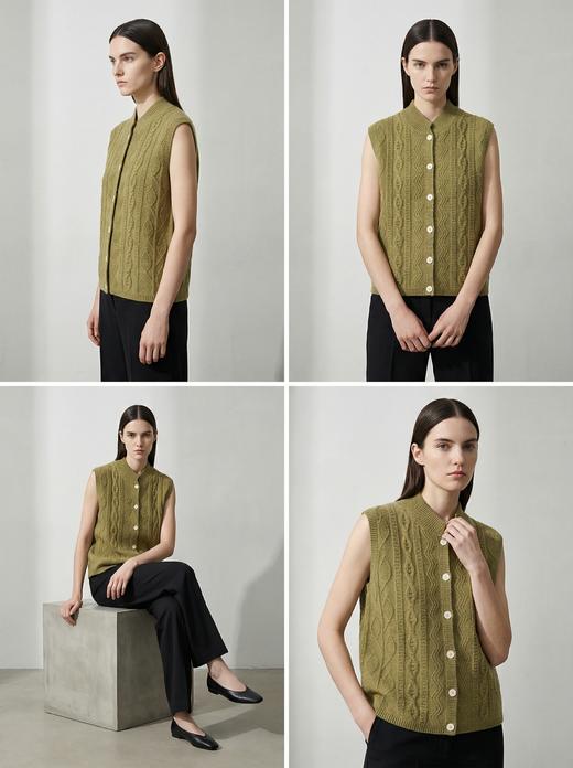 【咕咕同款】KINGDEER/KD秋冬新款女式马甲羊绒衫L805847经典基本款/气质款鹿王 商品图6