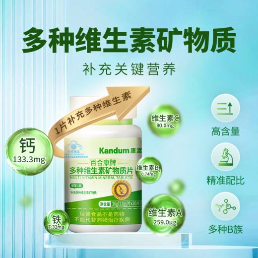 【一价到底】【康渡多维素片】15种维生素矿物质，协力补充关键营养，浓缩一小粒，守护身体健康。 商品图2