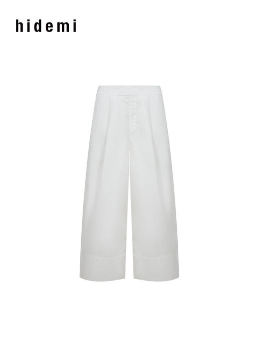 hidemi副线小h 百搭阔腿裤九分裤休闲裤长裤 商品图9