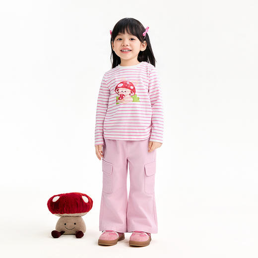 【实体店同款】女童全腰梭织长裤春季新款安奈儿童装XG616065 商品图3