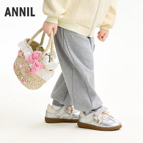 【实体店同款】女童全腰针织长裤春季新款安奈儿童装XG616068