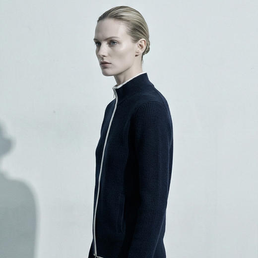 KINGDEER/KD春秋休闲针织半高领拉链开衫羊绒衫L805942经典基本款/气质款鹿王 商品图14