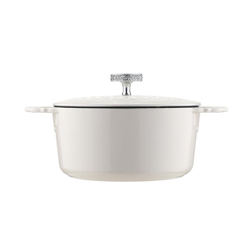 Breguet传世系列珐琅铸铁锅BGB2401  月光白24cm 　 商品图5