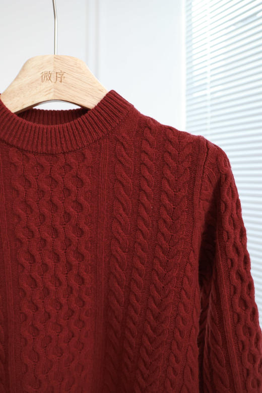 儿童韩系绞花羊毛衣 商品图4