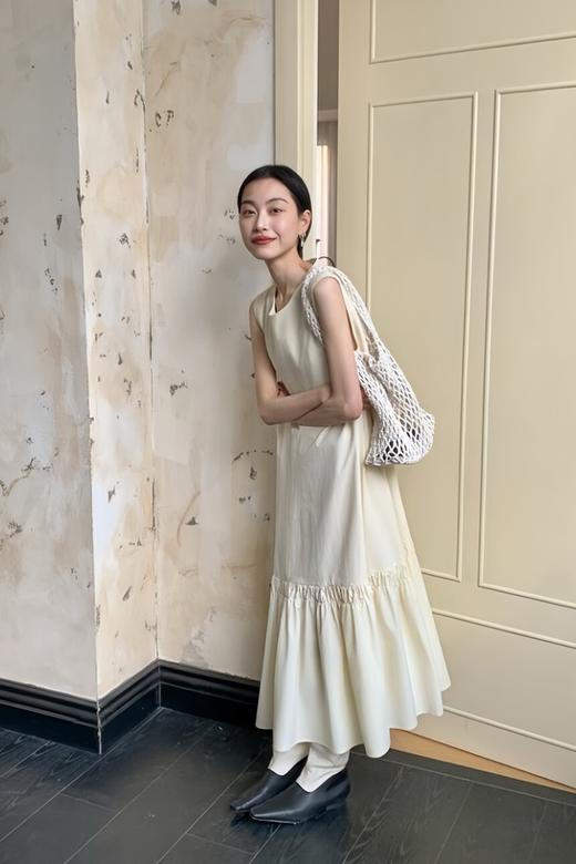 Kai & Kiera 极简无袖A字宽松大摆气质连衣裙 22049 商品图4