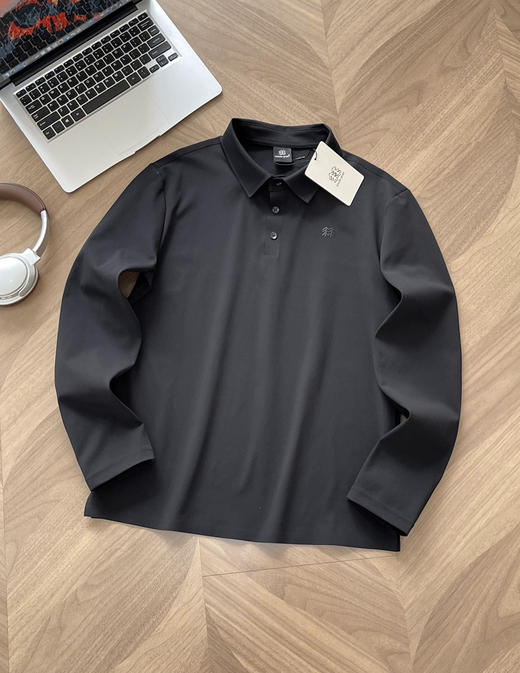 原单正品 KOLON SPORT可隆男士拉绒商务POLO衫
颜色：黑色，灰色
尺码：L，XL，XXL，XXXL，4XL 商品图1