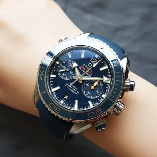 【95新】OMEGA 欧米茄232.92.46.51.03.001天文台认证同轴自动机械机芯日期显示、计时46MM（男款）海马系列钛金属 050126NJS01 商品图8