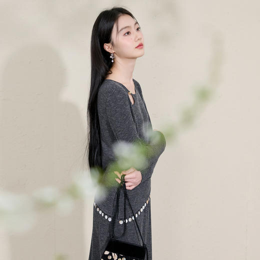 三彩【斜阳疏雨】2026春季新款新中式套装鱼尾半身裙两件套C 商品图2