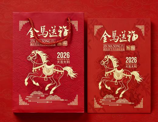 《金马送福》马年生肖大全套，涵盖纪念钞、纪念币、邮票及金箔券，预计预售到1.22号发货文化与现代收藏价值，是集藏爱好者不可错过的精品套装。1/22 商品图1