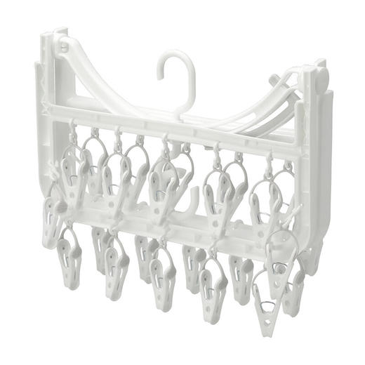 NITORI宜得利家居 晾衣夹塑料多功能家用简易挂取方形衣架SN02 商品图2