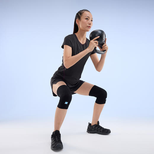 LP1635CK蚕丝护膝盖女关节保暖中老年老寒腿防寒跑步四季护膝套 商品图6