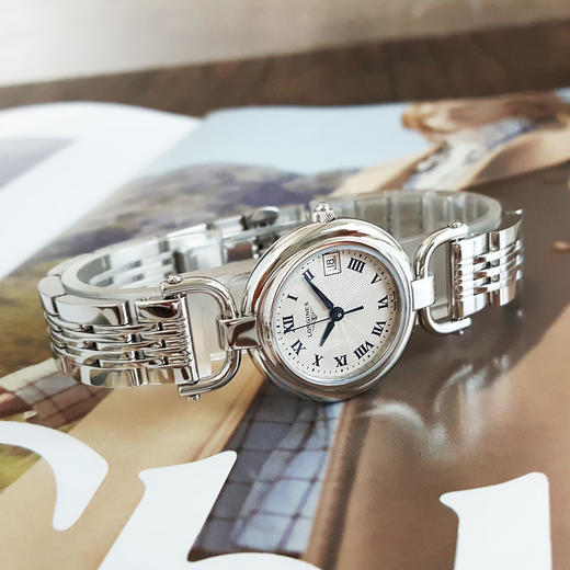 【95新】LONGINES 浪琴L6.130.4.71.6石英机芯日期显示26.5MM（女款）优雅系列精钢 170126NJS22 商品图6