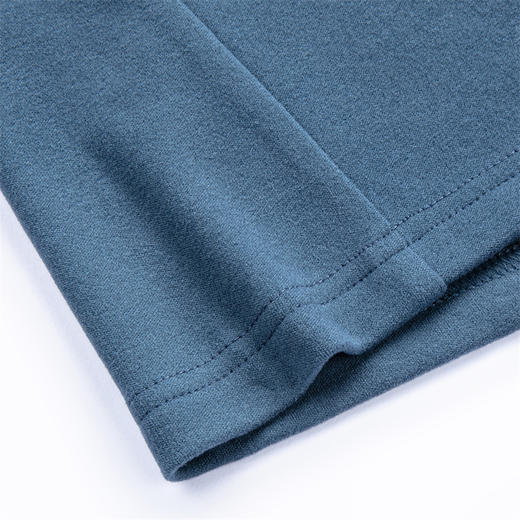 罗蒙男士秋冬长袖打底衫休闲撞色半拉链设计通勤T恤半高领打底衫 商品图10