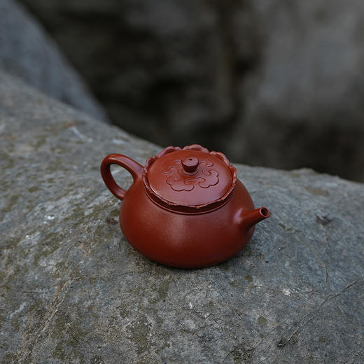 龙德堂陶艺 汤宣武 作品《佛冠》原矿大红袍 180cc 库存请咨询客服 商品图2