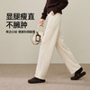 【厚绒-醋酸羊毛-弯刀裤】逸阳冬季新款高腰显瘦加绒休闲阔腿宽松裤子1837 商品缩略图5