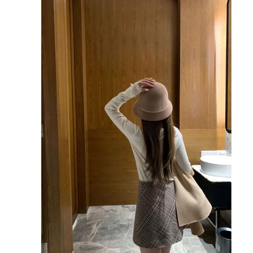 现货【格纹日记】秋冬新羊毛斜裁格纹毛呢半裙 商品图1