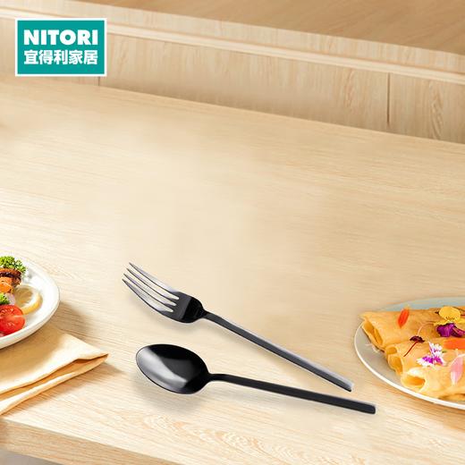 NITORI宜得利家居 厨房长柄不锈钢餐具餐刀餐勺餐叉蛋糕叉甜品叉 商品图0