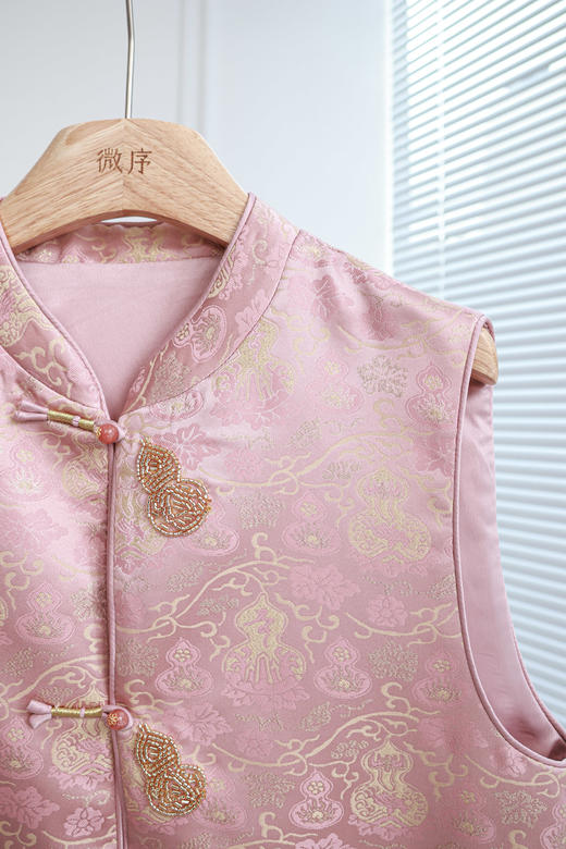 葫星高照|洋气中式葫芦提花马甲 商品图1