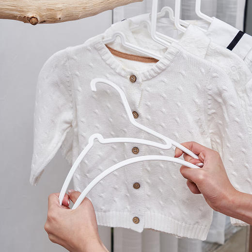 儿童衣架晾晒衣橱挂衣架护领衣架 5只装 商品图1