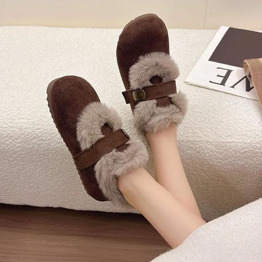 🧧春节穿搭美腻「低调高级感」绝佳选择♥️脚感无敌【XUXI叙希复古暖绒贵妃鞋】暖过火炉软过云朵 ✔️内里绒毛🔥保暖锁温效果nice😍回弹性好 商品图5