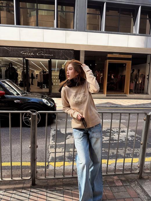 【非质量问题不退】PP18-驴家 2026春夏浮雕字母圆领针织衫  (CC*PP) 商品图6