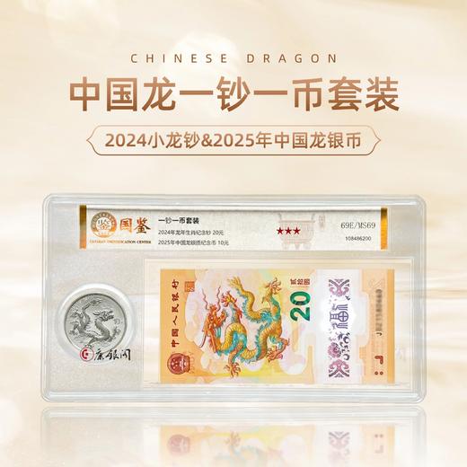 评级版《2024小龙钞（无4）&2025年中国龙银币套装》 商品图0