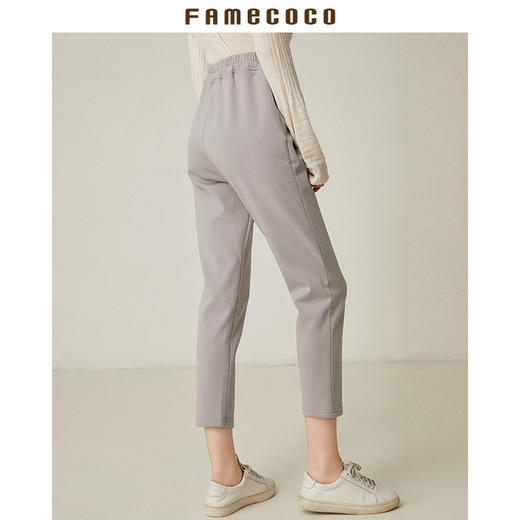 Famecoco范可儿春纯棉休闲裤韩版宽松运动长裤F185GA032 商品图1