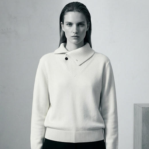 KINGDEER/KD“绒羽无重”保暖休闲秋冬厚款宽松羊绒衫L805608经典基本款/气质款鹿王 商品图4