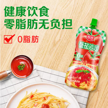 厨邦番茄沙司320g 0脂番茄酱 酸甜酱意面披萨手抓饼薯条沙拉酱 /粮油调味 /调味品 /西式酱料 商品图5
