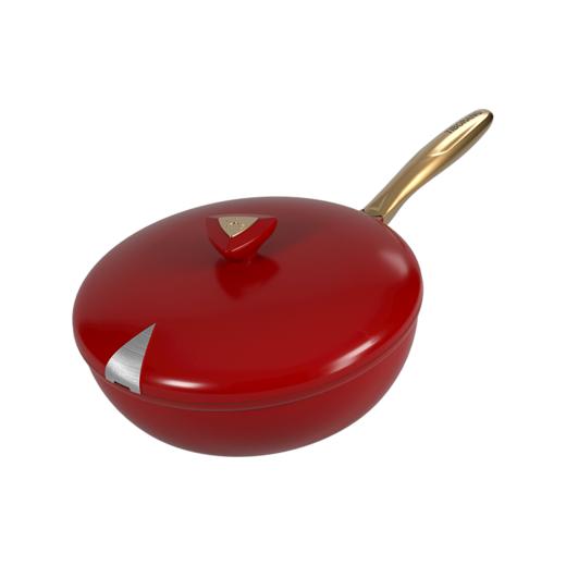 浮光0氟氧吧锅 | 鎏金内壁不粘炒锅 一锅八用家用燃气灶电磁炉通用 800℃耐高温炒菜锅 无铆钉易清洁 20年质保轻量炒锅 一锅多用 商品图11