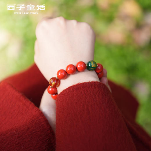 【斌哥优选】灵隐文创，马年十八籽手串，帝王砂手串朱砂手串，源自杭州灵隐景区，蕴含传统文化祝福，佩戴祈愿福运绵延、平安顺遂。 商品图6