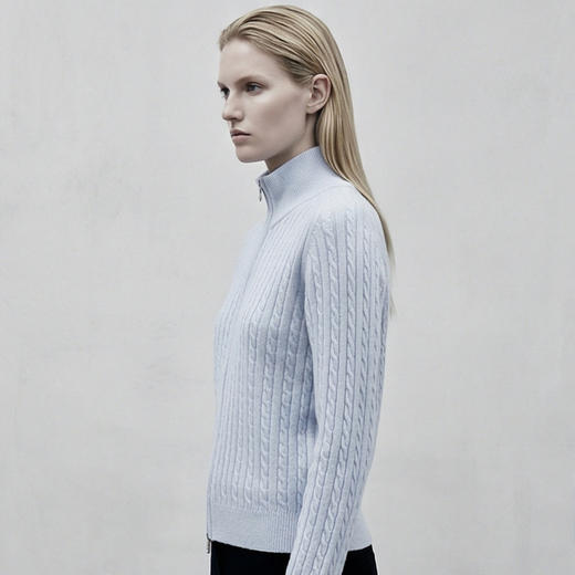 KINGDEER/KD 秋冬新款女式长袖羊绒衫L805752经典基本款/气质款鹿王 红色 商品图7