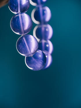 迷罗元和堂 紫萤石葡萄紫单圈手串珠径1.5【器悟雅玩】