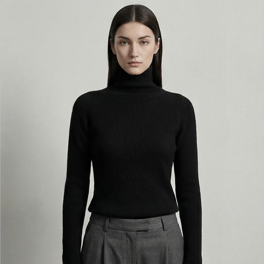 【咕咕同款】KINGDEER/KD秋冬新款女式长袖高领羊绒衫 约175g L805927经典基本款/气质款/100%山羊绒鹿王 商品图13