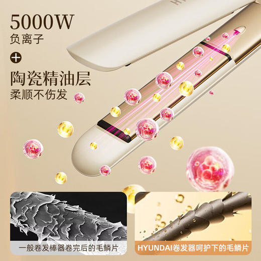 【直卷两用❗️持久定型】夹板负离子不伤发直板夹直卷两用持久定型蓬松拉直板宿舍。jc 商品图3