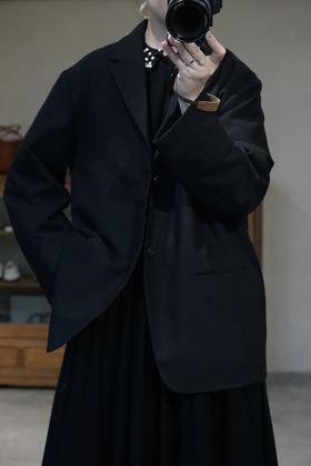 ECOLE DE CURIOSITES 定番款羊毛西装外套