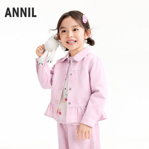 【实体店同款】女童翻领外套春季新款安奈儿童装XG615070 商品图1
