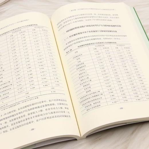 农户经济利益诉求与环境友好型生产行为:时间偏好视角 商品图3