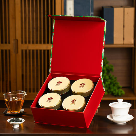 【宜茶甄选】宜茶蝶恋花茉莉宜红100g/盒(金盖) 商品图3