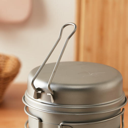 NITORI宜得利家居 野餐便携式纯钛户外煎锅汤锅套装马克杯雪拉碗 商品图3