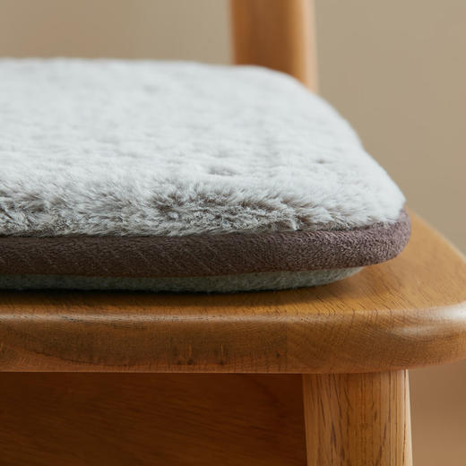 办公室椅垫餐椅坐垫加厚垫仿兔毛坐垫 商品图3