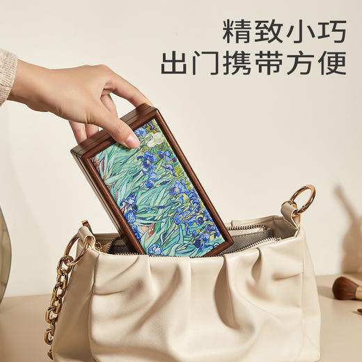 初心| 鸢尾花便携首饰盒油画桃花心木 商品图3