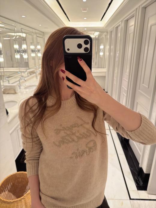 【非质量问题不退】PP18-驴家 2026春夏浮雕字母圆领针织衫  (CC*PP) 商品图7