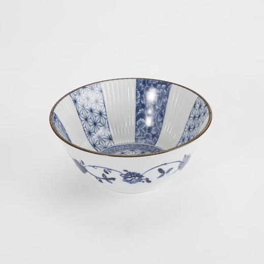 NITORI宜得利家居 家用陶瓷餐具餐盘汤盘菜盘子简约盘子 青花麻叶 商品图2